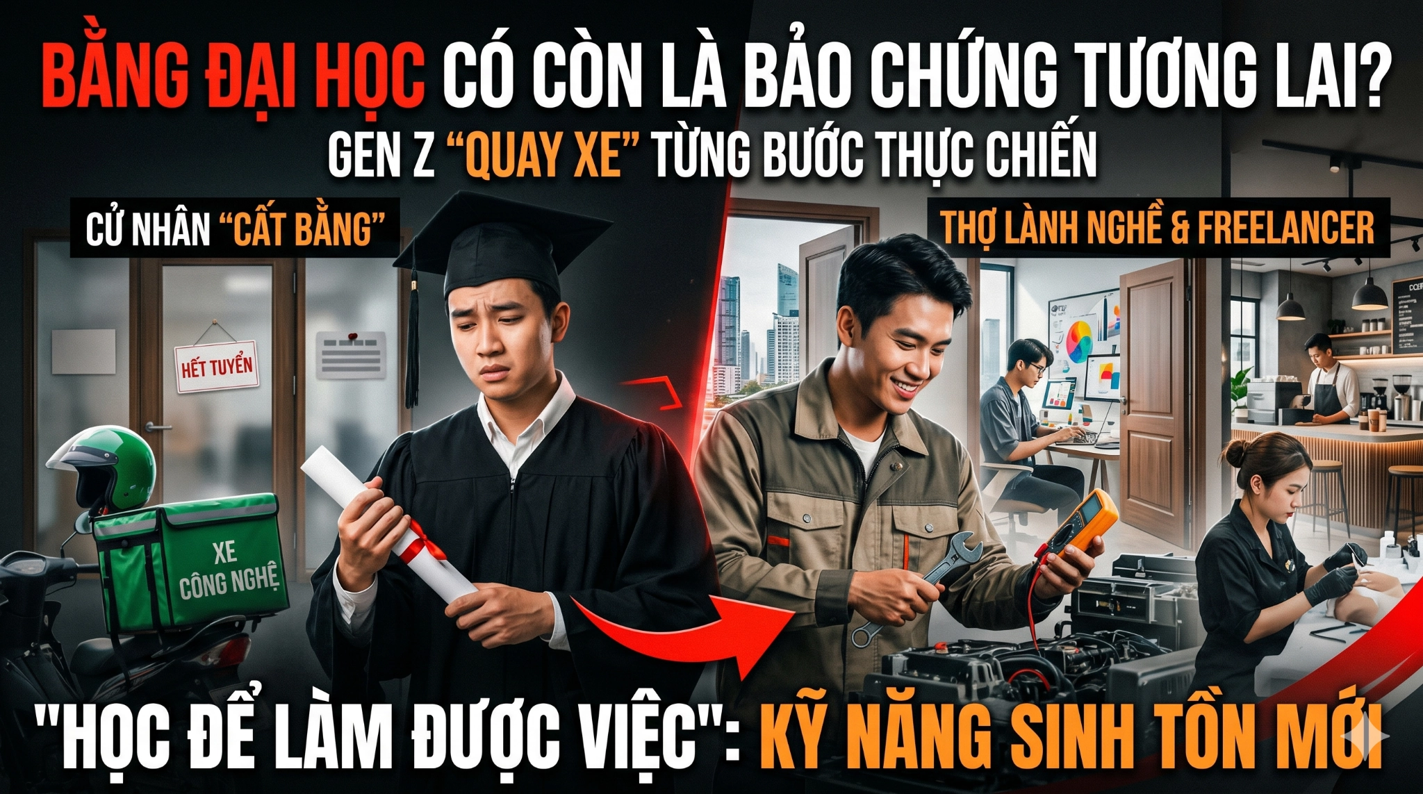 Sự thật phũ phàng của thị trường lao động: Bằng cấp không còn là "kim bài miễn tử"