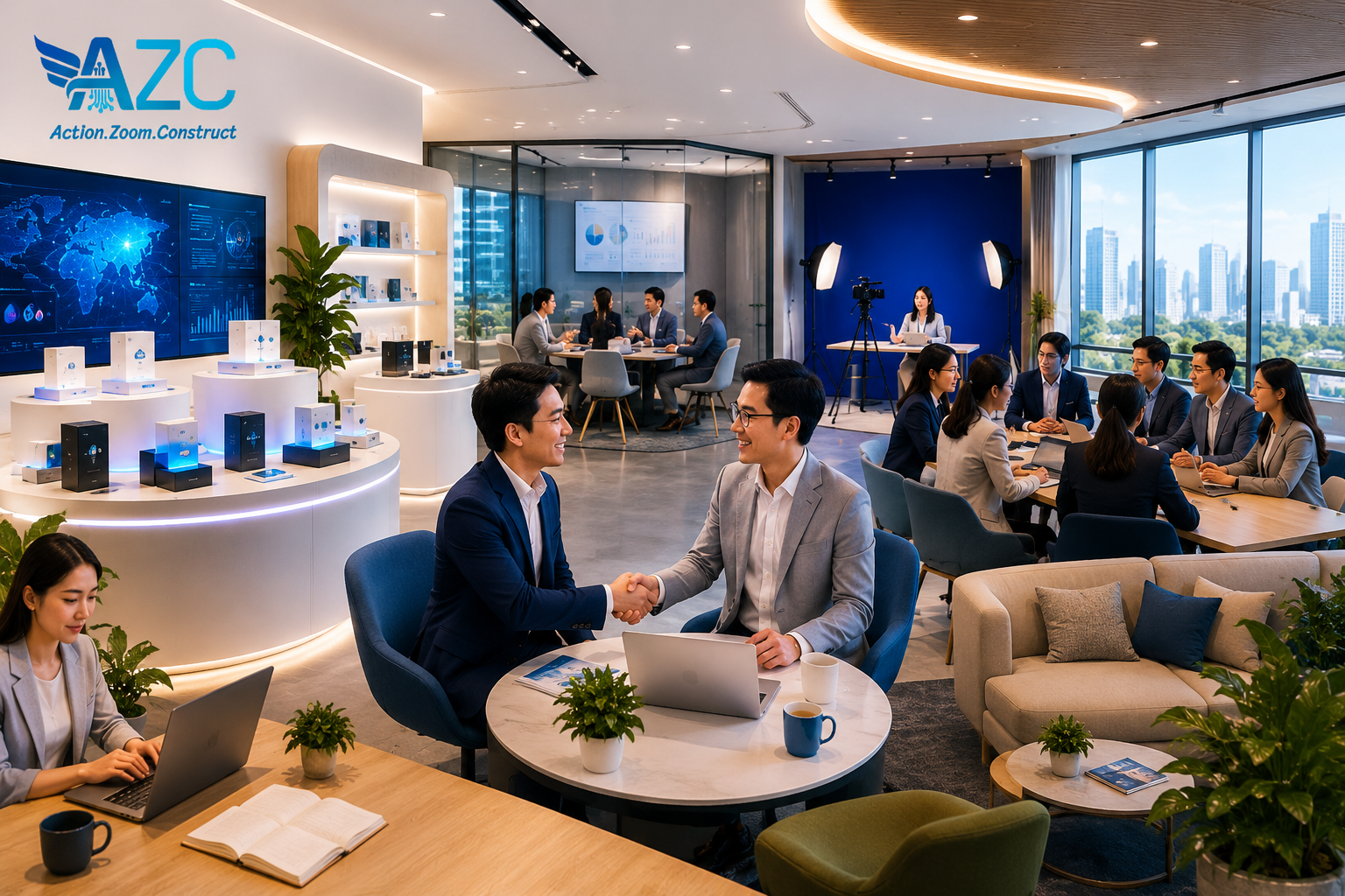 Không gian kết nối doanh nghiệp AZC Center như thế nào?
